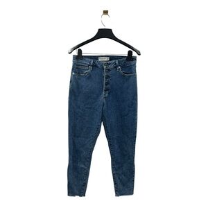 Abercrombie & Fitch 29/8 High Rise Super Skinny Ankle Jeans‎ Button Fly Raw Hem